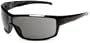 Gargoyles Men's Contact Oversized Sunglasses,Black Frame/Smoke Lens,one size