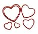Wilton Nesting Heart Cookie Cutter Set