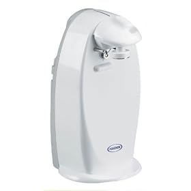 Haden 10077 Can Opener & Knife Sharpener with easy piercing and hands free operation