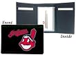 Cleveland Indians Embroidered Leather Tri-Fold Wallet - BASEBALL Sports Merchandise