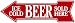 Ice Cold Beer Sold Here Left Arrow Metal Sign (20x6) , 20x6