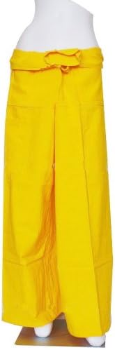 Best Thai Fisherman Wrap,Yoga,Massage,Pregnancy Pants/Waist up to 50" YELLOW