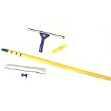 Teleskop-Fensterputzer-Set mit Gummilippe, waschbarer Putzrolle und Drehgelenk * Fensterwischer Abzieher * 4,30m L�nge * auch f�r Solaranlagen und Photovoltaik Reinigung & Schnee-Entfernungvon "Fensterwischer-Set"