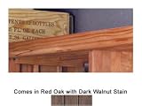 Wine Cellar Innovations Red Oak with Dark Walnut Stain Base and Crown for Straight Corner