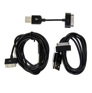 COSMOSÂ® Black Cable set (3 inch/3 Ft/6 Ft feet) USB Charge and Sync Data Cable for iPod touch itouch / Nano / iPhone 4 4s 3 3Gs / iPad, IPHONE 4 w/ BUMPER+COSMOS cable tie