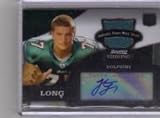 2008 Bowman Sterling #142B Jake Long JSY AU EXCH - Miami Dolphins (RC ? Rookie Card - Piece of Authentic Game-Worn Jersey - Autographed Card ) (Football Cards)