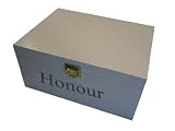 White Large Plain Personalised Wooden Keepsake or Memory Boxes - Unique Maternity, Birthday, Christening Gift