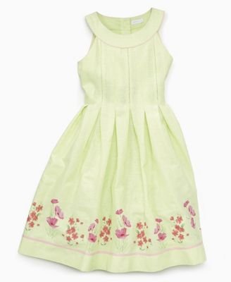 Buy Charter Club Girls Pleated Linen Dress