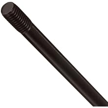 Partially Threaded Stud, Carbon Steel, Black Oxide Finish, Inch, Right Hand, Made In US