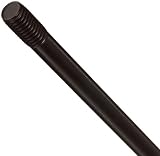 TE-CO Black Oxide Steel Threaded Stud, 3/8-16, 3 Overall Length, 1.5 & 0.63 Threaded Ends (Pack of 2)