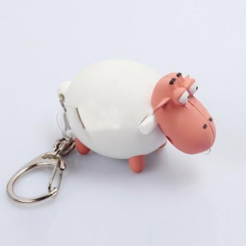 Bysun Sound Cute little Sheep LED Keychain Pendant 3*AG10