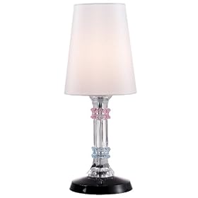 Classic Retro Crystal Like Living Room Girls Bedroom Bedside Desk Table Lamp