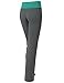 Doublju Women's Colorful Foldover Waistband Cotton Yogapants