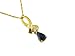 Ladies Sapphire & Diamond Necklace in 14K Yellow Gold (TCW .58)