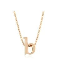Rose Gold Initial B Pendant Necklace