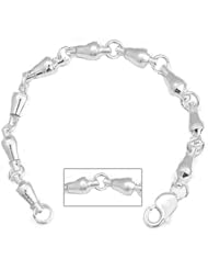 Sterling Silver 9" 9" Swivel Link Bracelet 3d