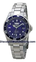 Invicta Men's Pro Diver Collection Silver-Tone Watch #9204