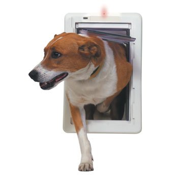 Perfect Pet All Weather Protector Series Medium Pet Door, Color:White