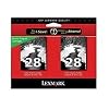 Lexmark #28/#29 Black and Color Ink Cartridge Combo