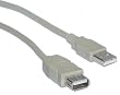 USB Type A Male / Type A Female, Extension Cable, 2.0 Version, 3 ft