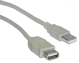 USB Type A Male / Type A Female, Extension Cable, 2.0 Version, 15 ft
