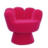 LumiSource Plush Mitt Chair, Hot Pink