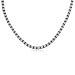 Sterling Silver Black & White Diamond Necklace, 17