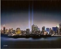 World Trade Center Lights At Night NYC 8x10 Photo
