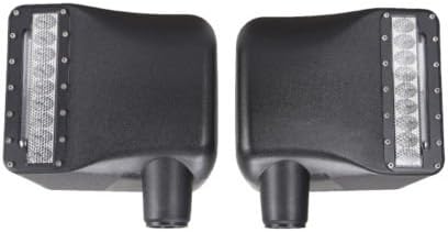 TECKLED 1 Pair 5W Amber Jeep LED Rearview Light Side Mirror Turn Signal Light For Jeep Wrangler JK 07-15