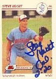 Steve Hecht, Indianapolis Indianas - Expos Affiliate, 1991 Line Drive Pre-Rookie Autographed Card