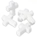 Mini White Candy Crosses: 5 LBS