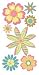 ESSENTIALS LARGE DIMENSIONAL STICKERS-HEART FLOWERS