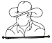 COWBOY Metal Bronze TOWEL RACK Holder Bath Western NEW