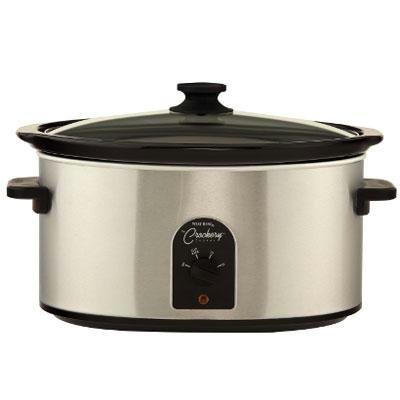 7 QT OVAL CROCK BRUSHED SS