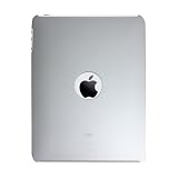 Bluetrade - Coque rigide de protection arri&egrave;re finition caoutchouc m&eacute;tallis&eacute; pour Apple iPad - Blanc