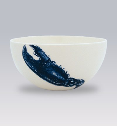 Caskata Blue Lobsters 4 in Round Bowl