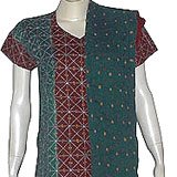Salwar Kurti - Tie Dye Print Embroidery Cotton Womens Dress Size S (tdsk119)