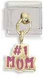 Italian Charm Dangling #1 Mom