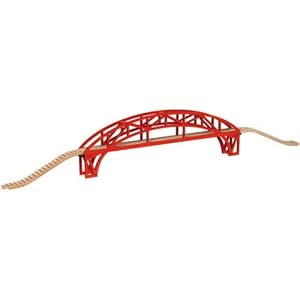 Steel Arch Bridge with approach track - 44 inches by 