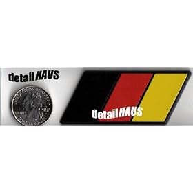GERMAN FLAG EURO BADGE FOR BMW, MERCEDES, PORSCHE, VW JETTA GOLF OR GTi 1.8T