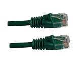 Green Ethernet Network, Patch Cable, Molded Snagless Boot, 2 feet - Connects computer to network or router via the CAT5E RJ45 connection