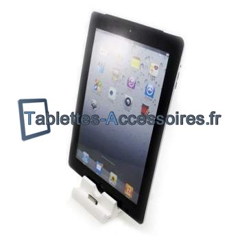 PISEN Dock / Station d'accueil pour iPad 1 / 2 / 3 et iPhone prise casque et câble USB