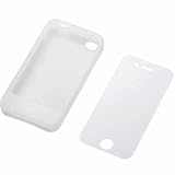 ELECOM iPhone 4用 シリコンケース 液晶保護フィルム付き クリア MPA-P10SCCR