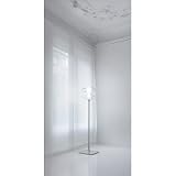 Penelope Floor Lamp in White Transparent