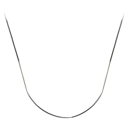 Sterling Silver 1mm Italian Snake Chain Necklace, 18"