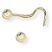 9ct Polished Bead Nose Stud