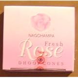 Fresh Rose Cones - Box of 12 Packages (144 Cones Total) - Satya Sai Baba Incense