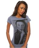 Obey The Commanda Heather T-shirt in Blue Violet,T-shirts for Women