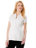 Motherhood Maternity: Short Sleeve Button Front Maternity Shirt