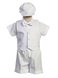 Dexter Christening Shorts Set with Basketweave Vest-Made in USA